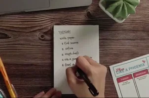 a gif showing a long list of items